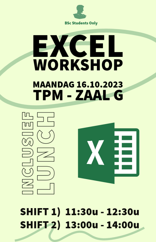 StuCo - Excel Workshop Shift 2 (13.00u-14.00u)